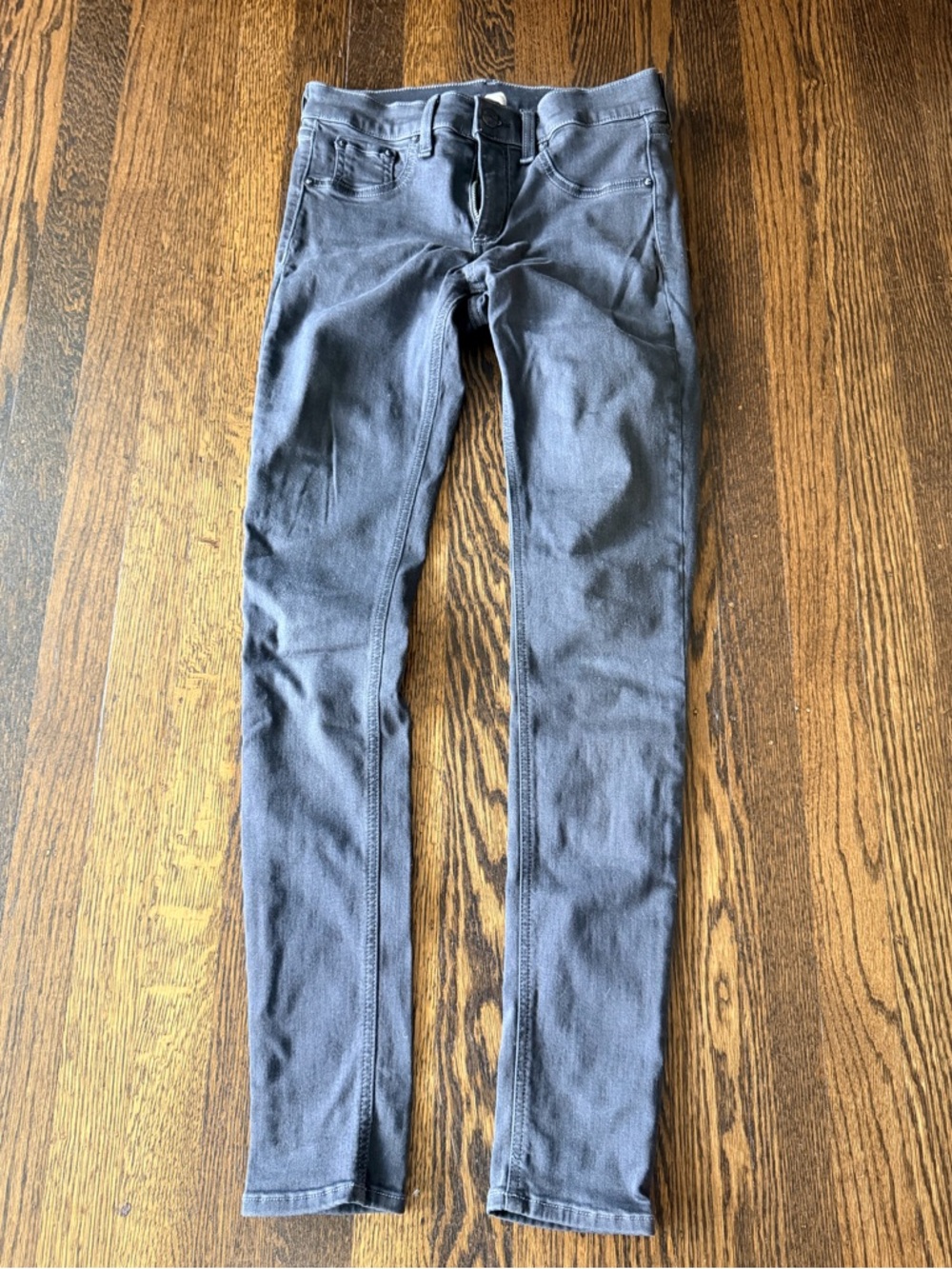 rag & bone charcoal gray skinny jeans leggings 27